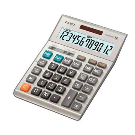 CALCULADORA CASIO OFICINA DM-1200BM-W-DP