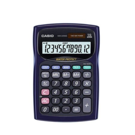 CALCULADORA MINI DE BOLSILLO WM-220MS-BU-S-DP
