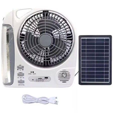 ABANICO RECARGABLE 8" CON PANEL 283