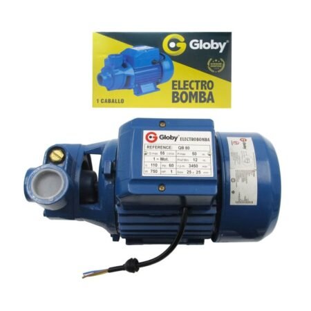 MOTOBOMBA DE AGUA GLOBY 1HP QB-80