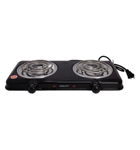 ESTUFA ELECTRICA DOBLE PUESTO SOKANY -2000W PORTATIL